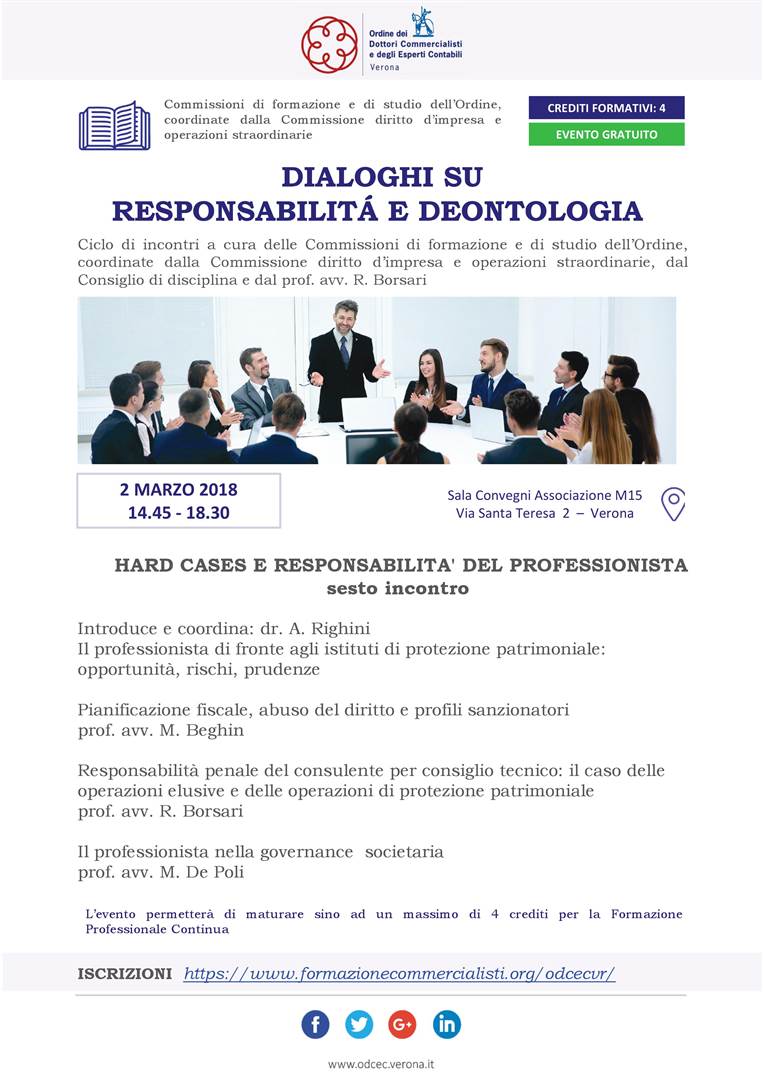 Hard Cases e responsabilit&#224; del professionista 