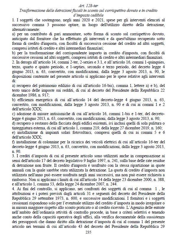 Consulenza Tributaria - DL Rilancio &quot;CREDITI D’IMPOSTA&quot; un arsenale per il rilancio dell’economia Ma ancora molti dubbi per la cedibilit&#224;, trasferibilit&#224;