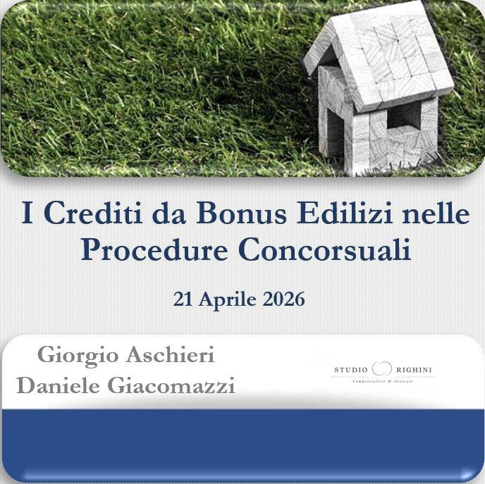 I Crediti da Bonus Edilizi nelle Procedure Concorsuali