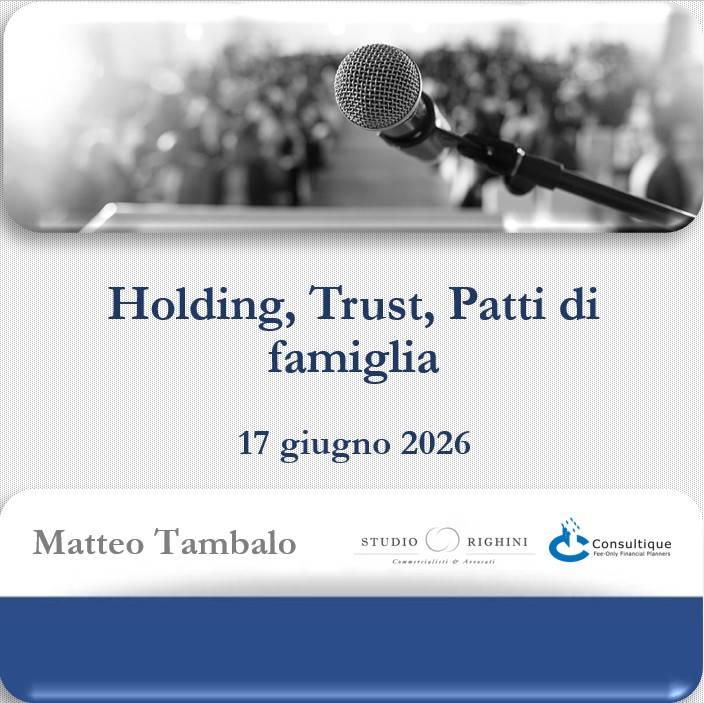 Holding, Trust, Patti di famiglia