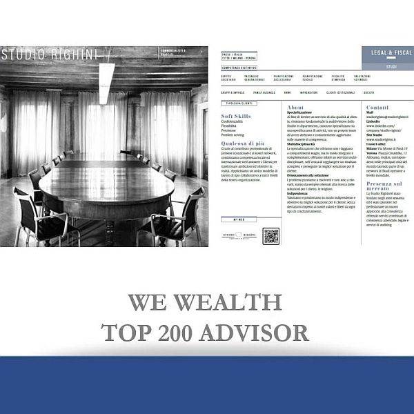 Studio Righini - Top 200 Advisor del Wealth