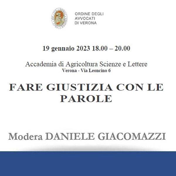 Fare giustizia con le parole