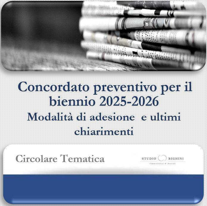 Concordato preventivo per il biennio 2025-2026 - Modalit&#224; di adesione  e ultimi chiarimenti