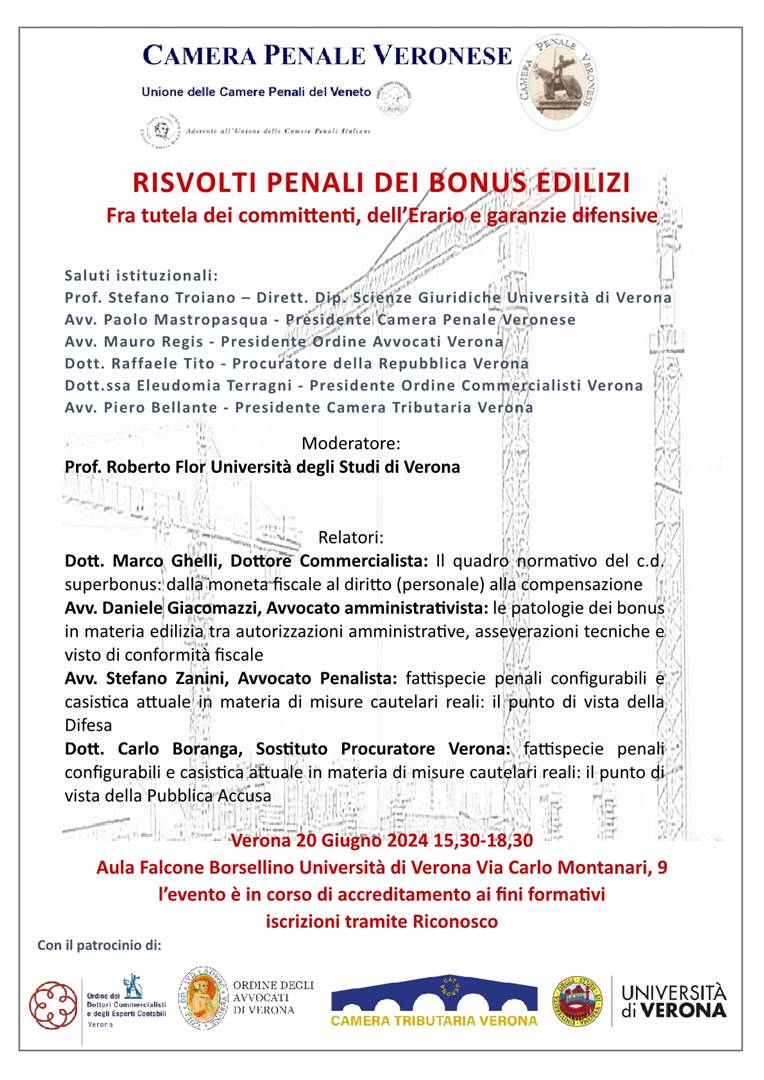 Risvolti penali dei bonus edilizi - Fra tutela dei commitenti dell’Erario e garanzie difensive
