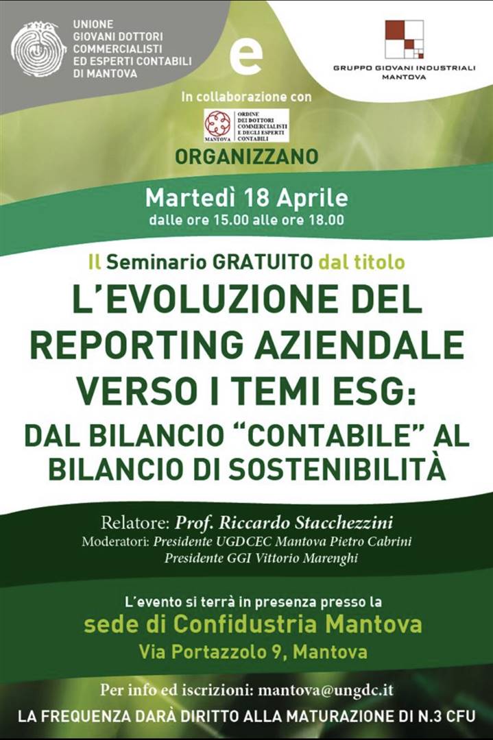 L&#39;evoluzione del reporting aziendale verso i temi ESG: dal bilancio &quot;contabile&quot; al bilancio di sostenibilit&#224;