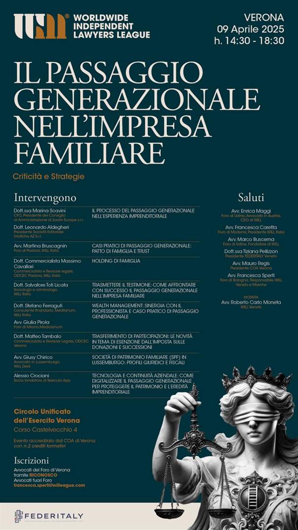Il passaggio generazionale nell&#39;impresa familiare