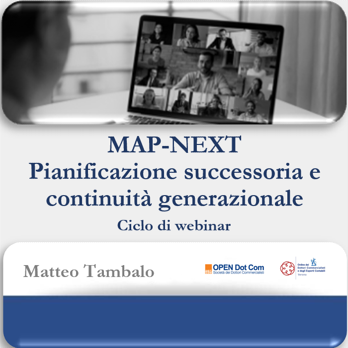 MAP-NEXT Pianificazione successoria e continuità generazionale