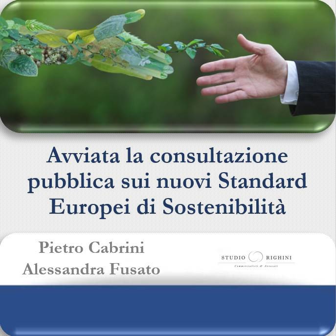 Avviata la consultazione pubblica sui nuovi Standard europei di sostenibilità