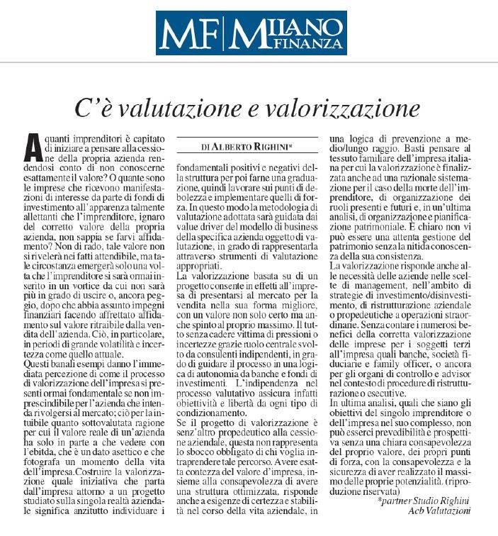 C&#39;&#232; valutazione e valorizzazione