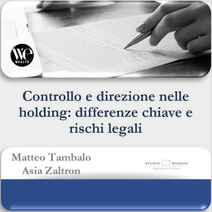 Controllo e direzione nelle holding: differenze chiave e rischi legali